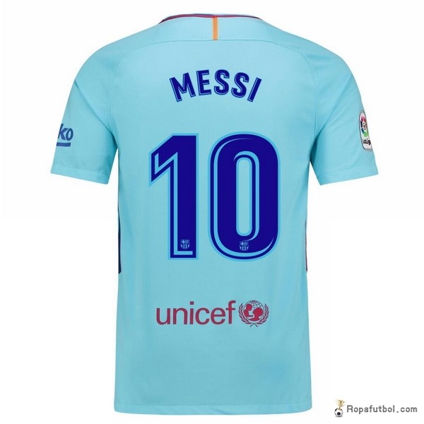 Camiseta Barcelona Replica Segunda Ropa Messi 2017/18